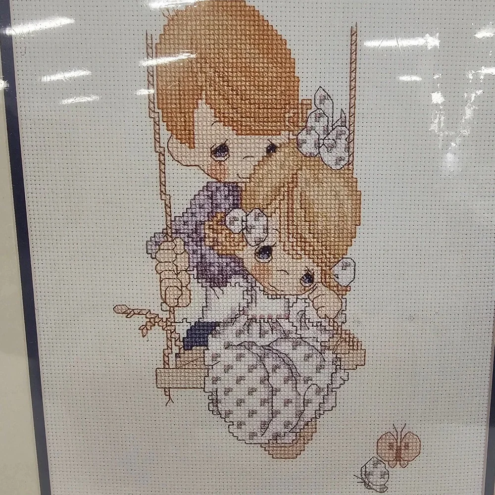 Precious Moments Love Is Kind Counted Cross Stitch Kit Vintage 1995 Craft DIY